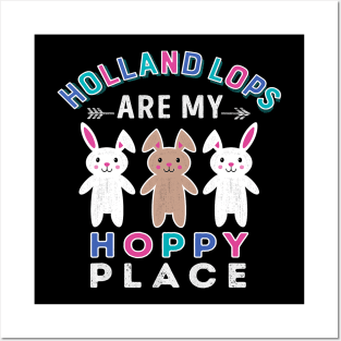 Holland Lops Bunny Shirt Rabbit Gift Animal Rescue Bunny Mom Posters and Art